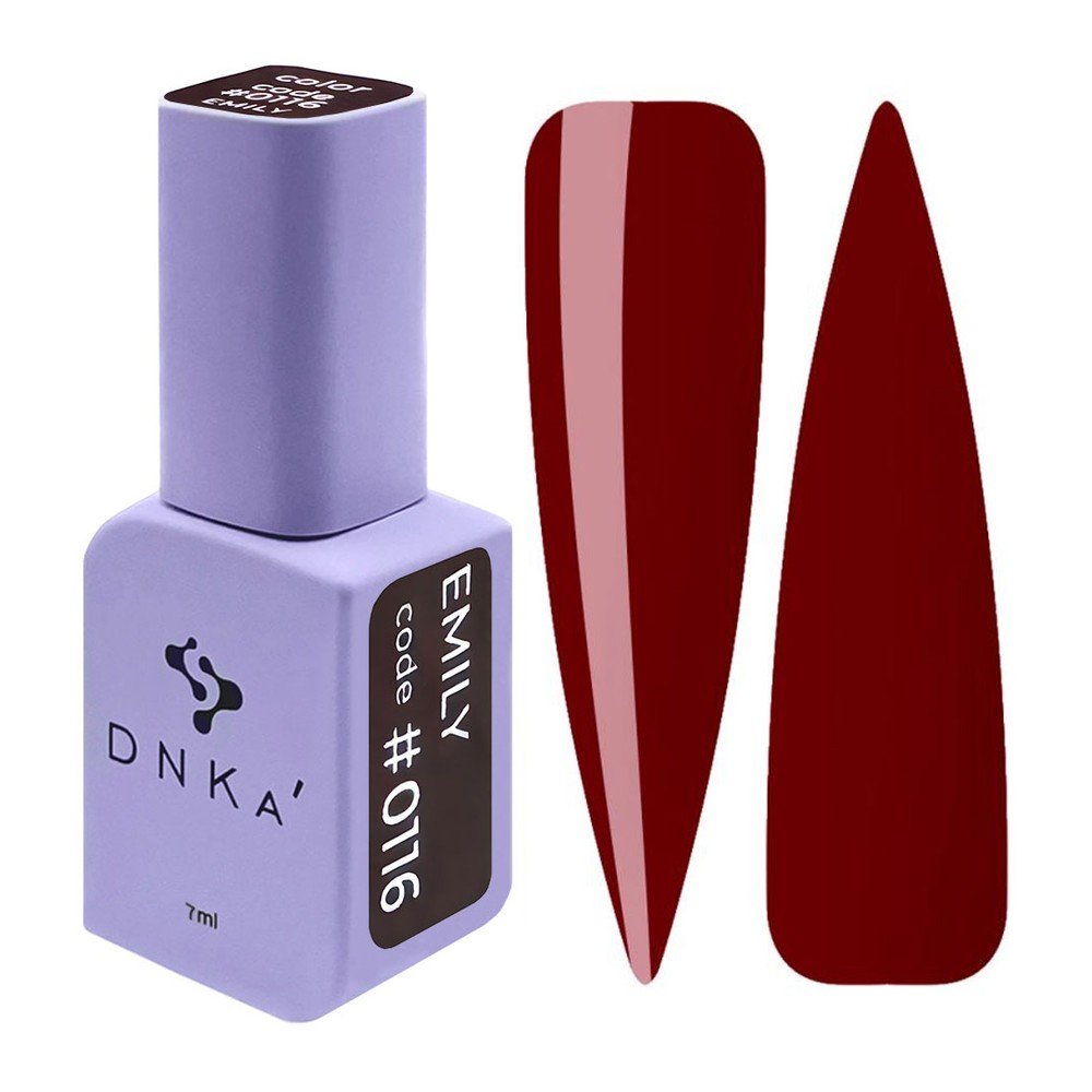 DNKa' Gél lakk 12 ml - No.0116 - mély vörösbordó (Emily)