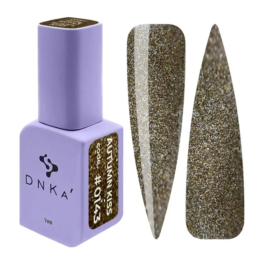 DNKa' Gél lakk 12 ml - No.0143 - bronzos arany csillám (Autumn Kiss)