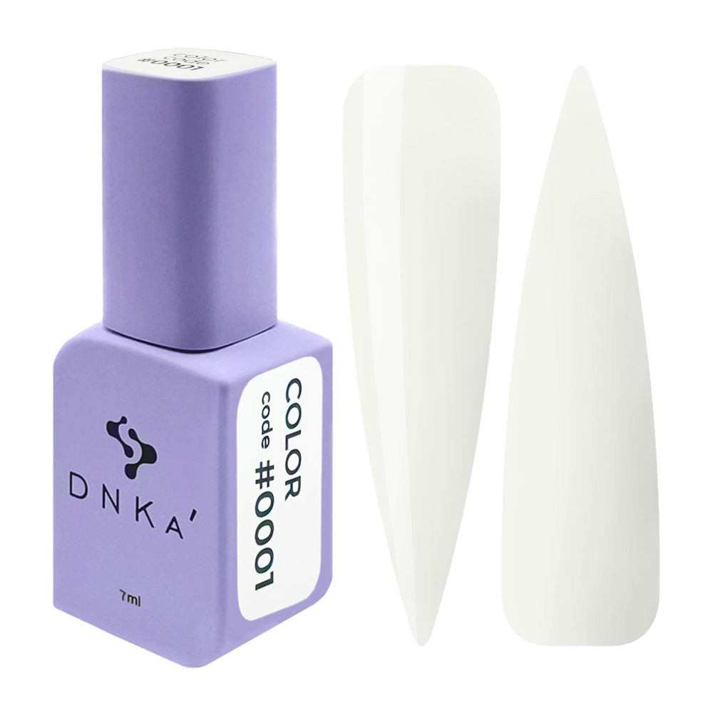 DNKa' Gél lakk 7 ml - No.0001 - tiszta fehér