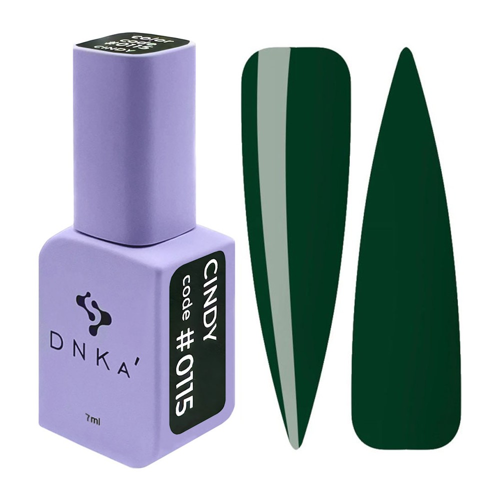 DNKa' Gél lakk 7 ml - No.0115 - mély fenyőzöld (Cindy)