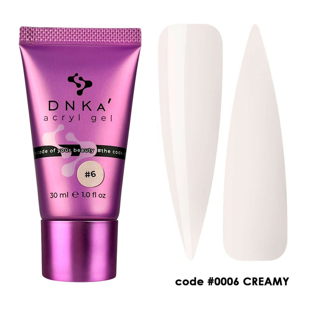 DNKa' Acryl Gel 30 ml tubus - No.0006 - Creamy