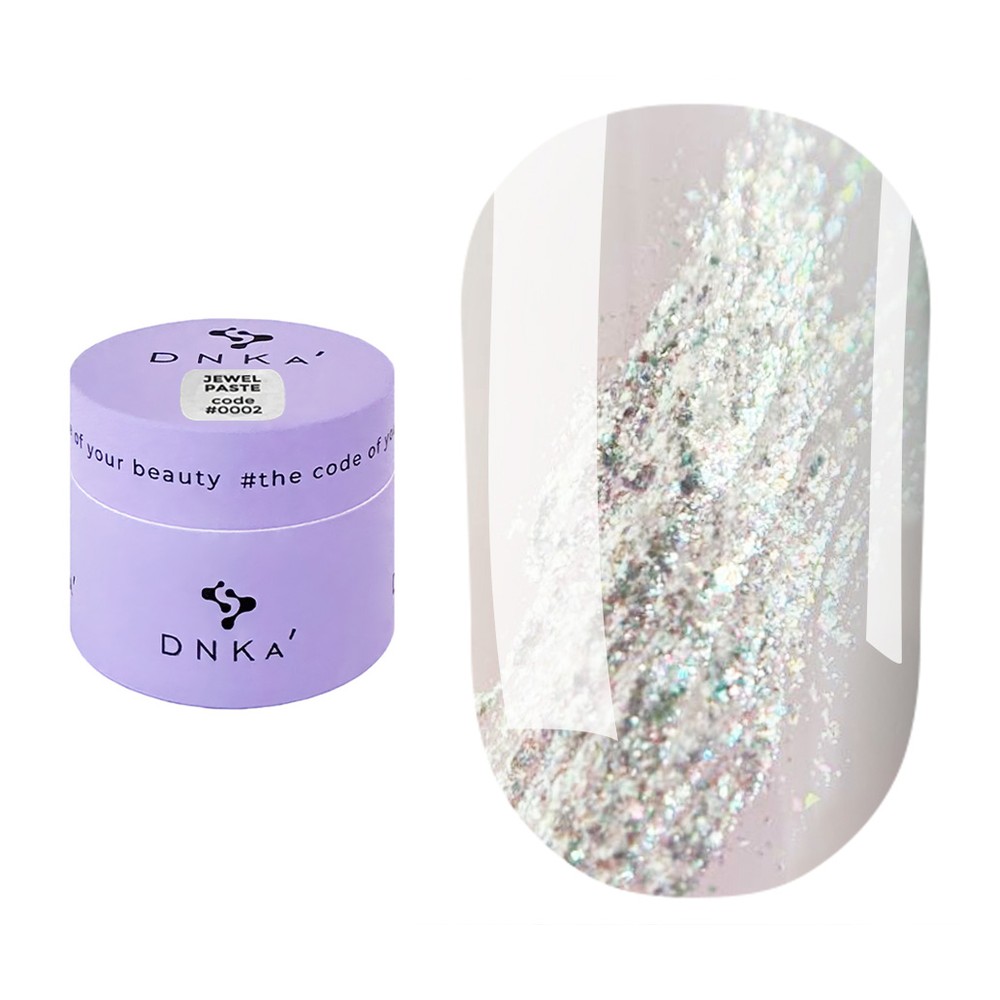 DNKa' Gel Paste díszítő zselé 5 ml - No.0002 - gyöngyházfényű fehér