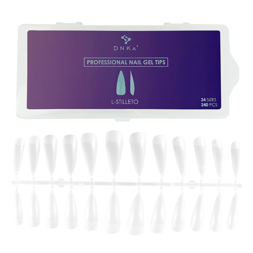 DNKa' Professional gél tip 240 db - L-Stiletto