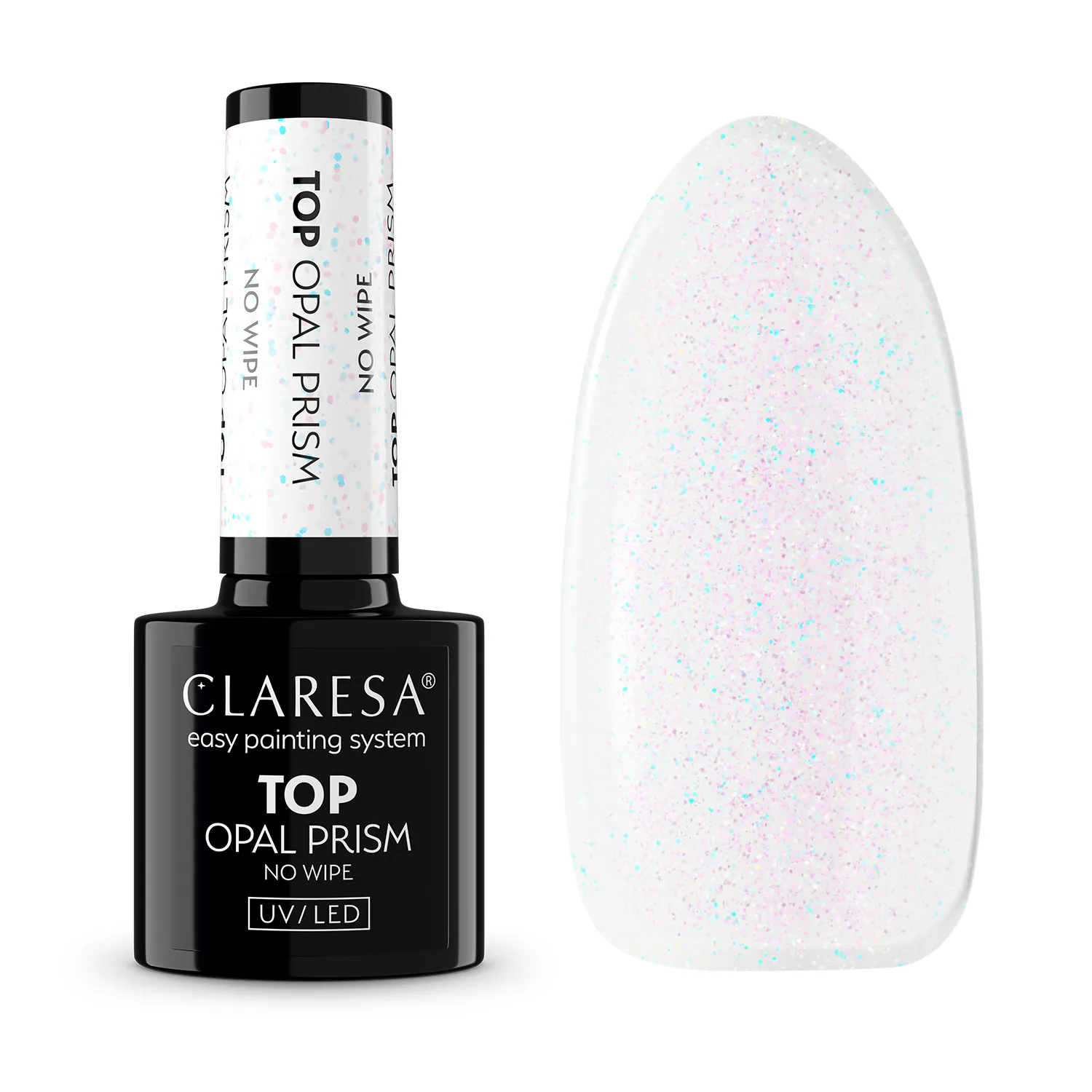 CLARESA UV/LED TOP No Wipe - Opal Prism - 5 g