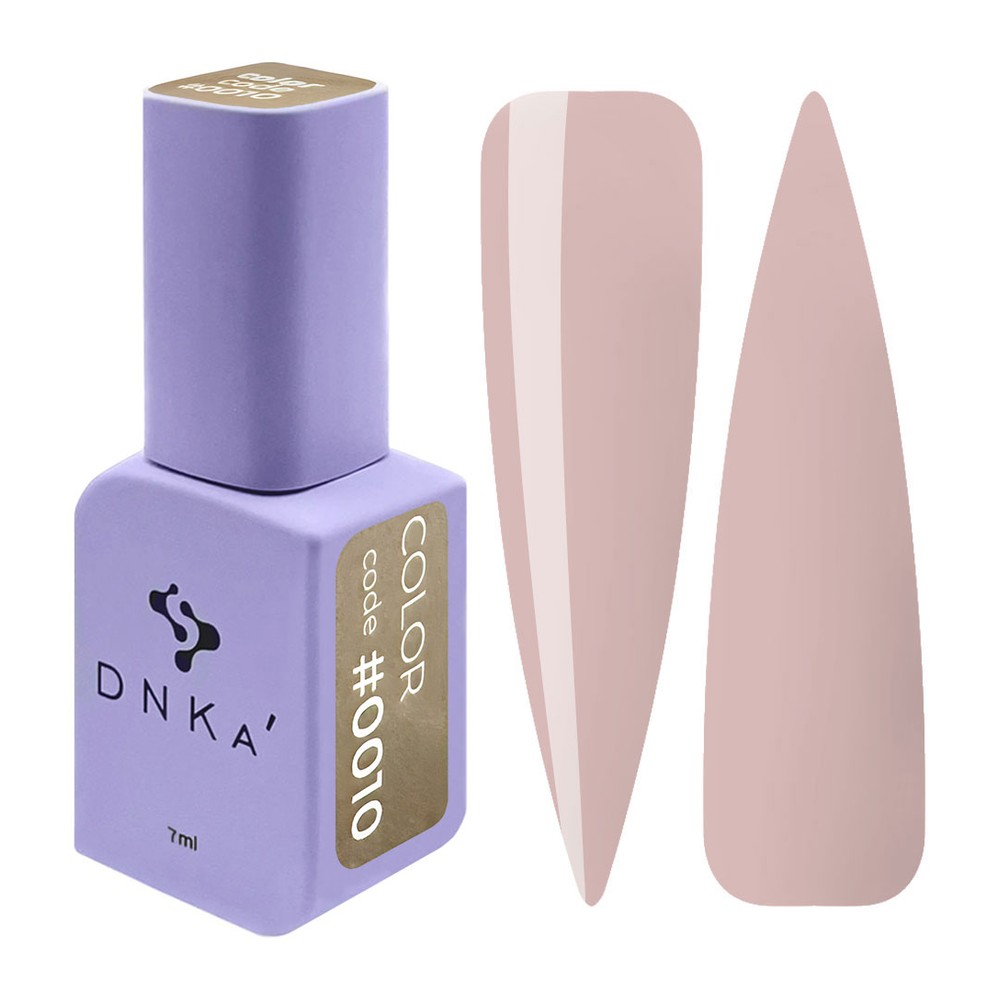 DNKa' Gél lakk 7 ml - No.0010 - hamvas rózsás nude