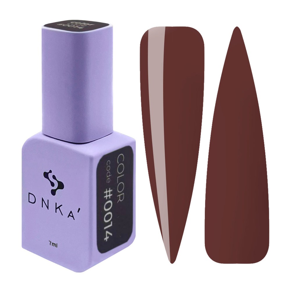 DNKa' Gél lakk 7 ml - No.0014 - mély csokoládébarna