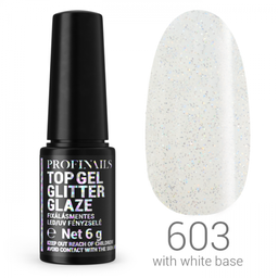 Profinails Top Gél Glitter Glaze fixálásmentes LED/UV fényzselé 6g No. 603