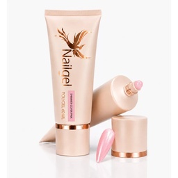 Nailgel Smart Polygel tubusos polygel 60 g - Shimmer Cover Pink