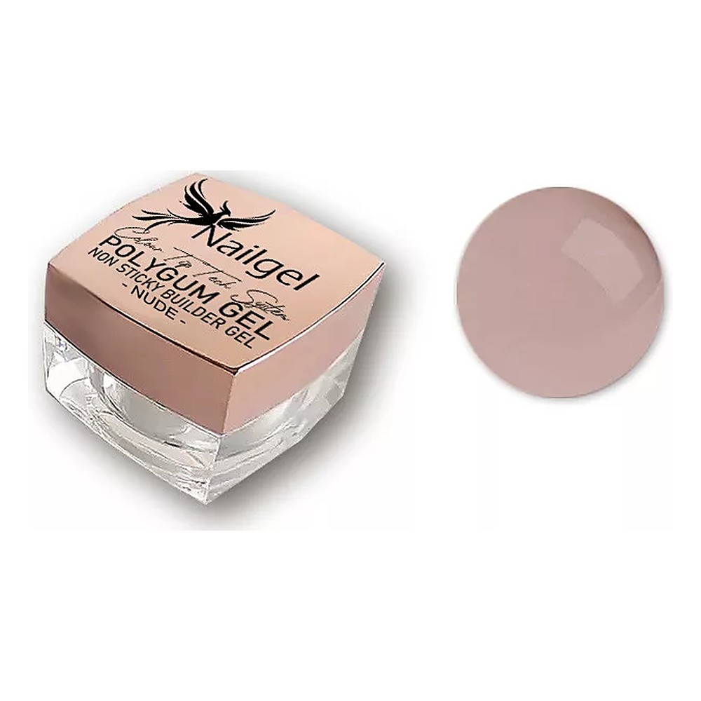 Nailgel Polygum Gel ragadásmentes polygel 15 ml tégely - Nude