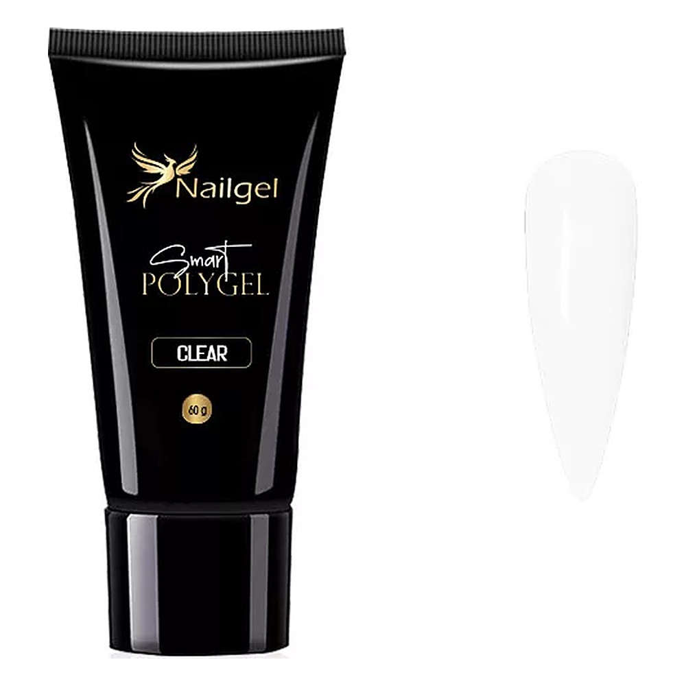 Nailgel Smart Polygel tubusos polygel 60 g - Clear