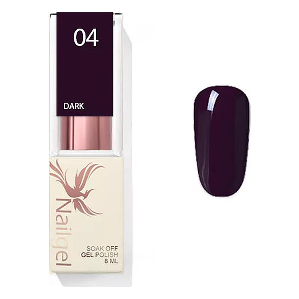 Nailgel Light & Dark sötét gél lakk 8 ml - Dark 04