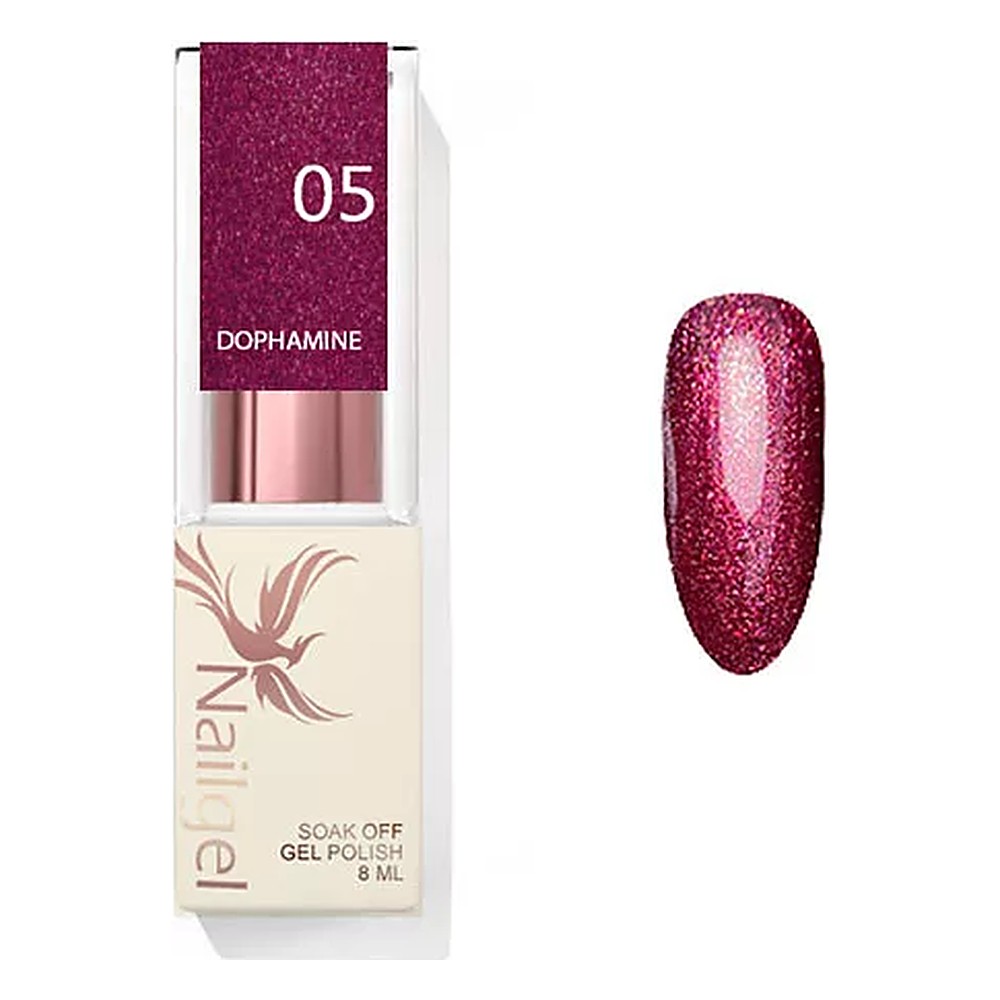Nailgel Dophamine csillámos gél lakk 8 ml - No.05