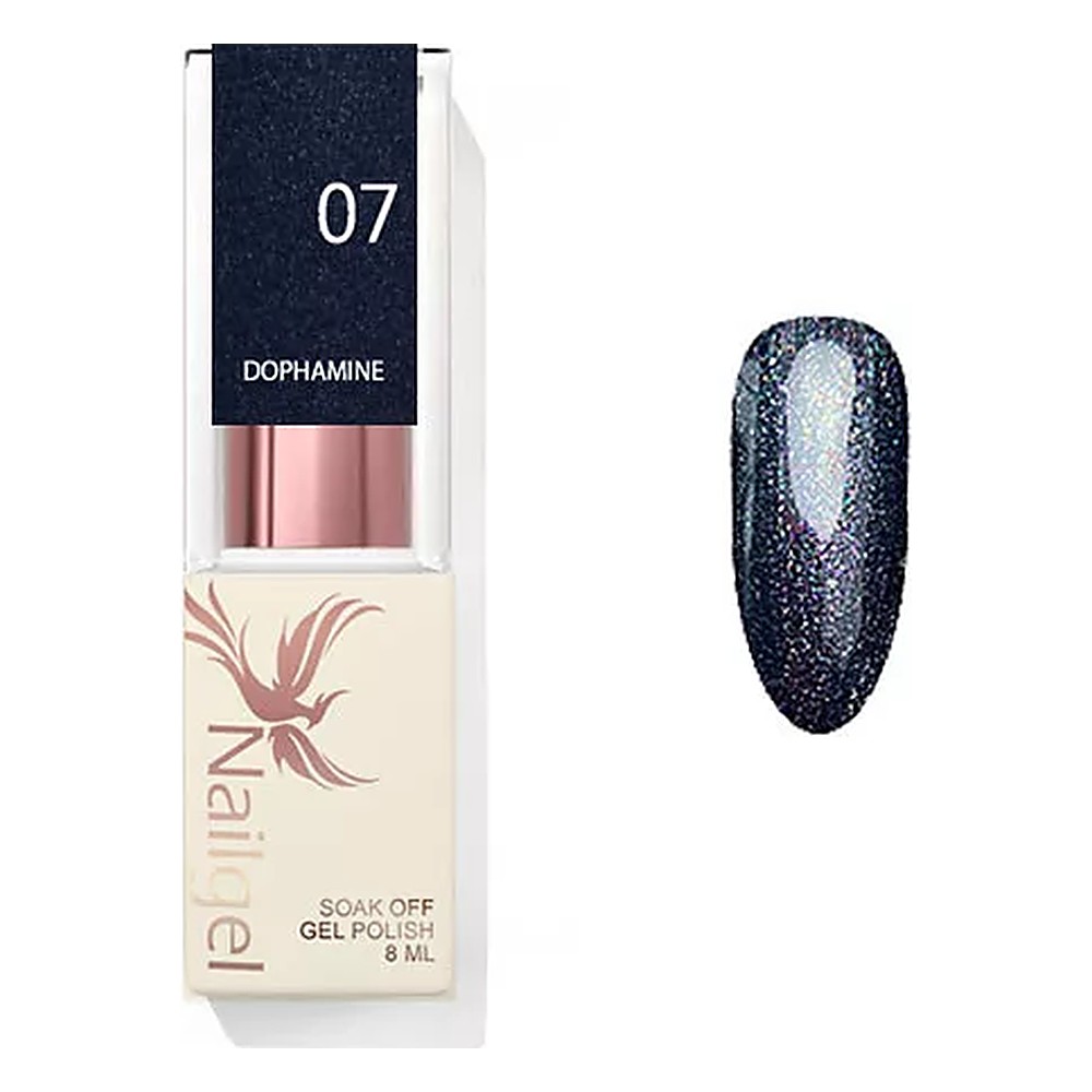 Nailgel Dophamine csillámos gél lakk 8 ml - No.07