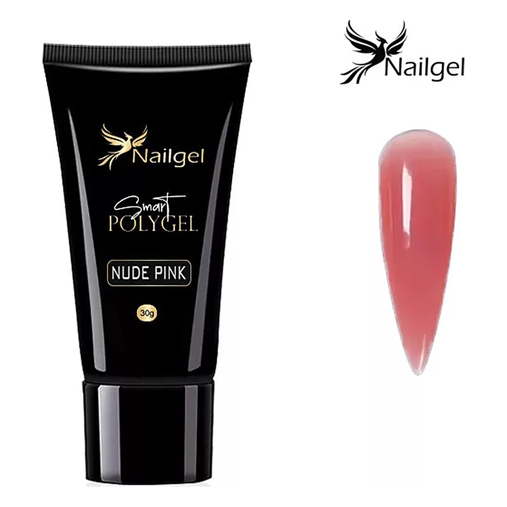 Nailgel Smart Polygel tubusos polygel 30 g - Nude Pink