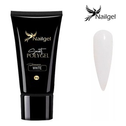 Nailgel Smart Polygel tubusos polygel 30 g - Shimmer White