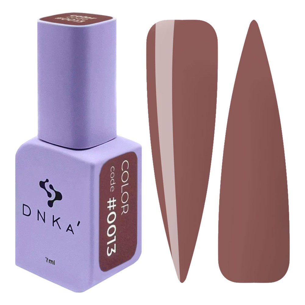 DNKa' Gél lakk 7 ml - No.0013 - tégla-mahagóni barna