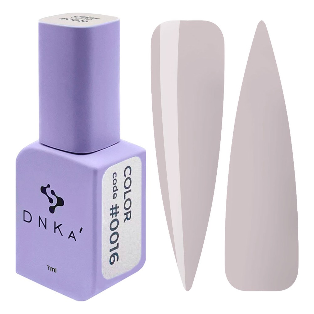 DNKa' Gél lakk 7 ml - No.0016 - halvány lilás-szürke fehér