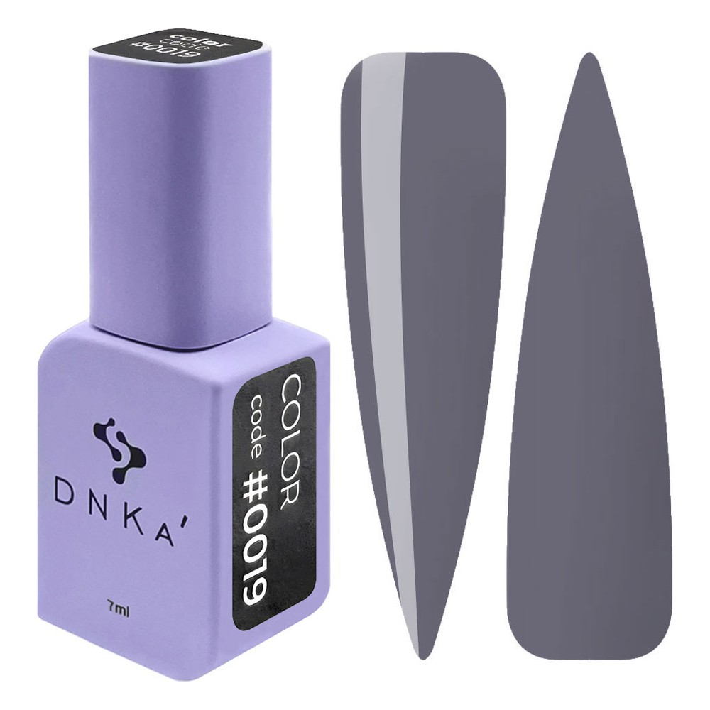 DNKa' Gél lakk 7 ml - No.0019 - sötét grafitszürke