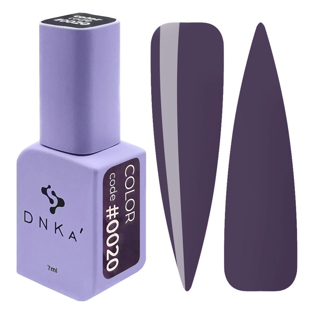 DNKa' Gél lakk 7 ml - No.0020 - sötét szilvalila-szürke