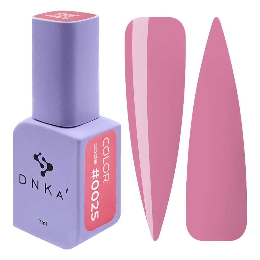 DNKa' Gél lakk 7 ml - No.0025 - hamvas málnás rózsaszín