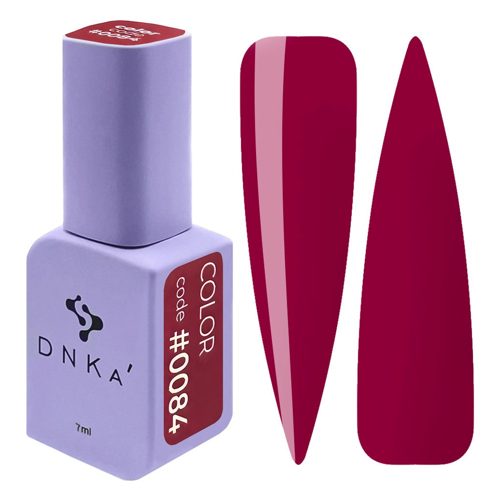 DNKa' Gél lakk 7 ml - No.0084 - málnás bordó