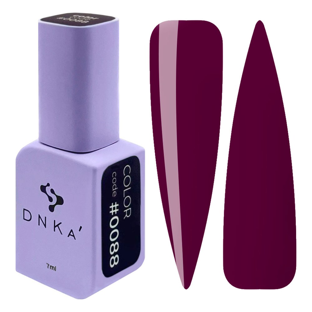 DNKa' Gél lakk 7 ml - No.0088 - sötét szilvabordó