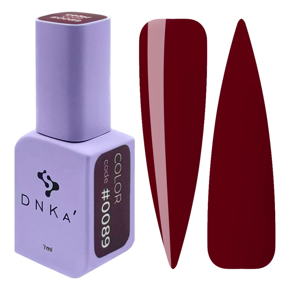 DNKa' Gél lakk 7 ml - No.0089 - feketés bordó