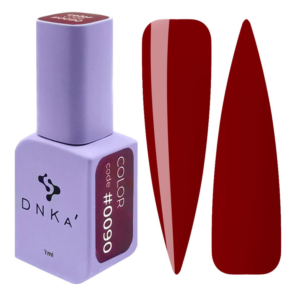 DNKa' Gél lakk 7 ml - No.0090 - klasszikus sötét bordó