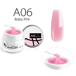 Venalisa Jelly Gel - új formula - 50 ml építőzselé - A06 Baby Pink