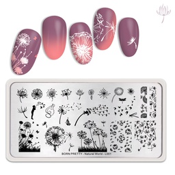 BORN PRETTY nyomdalemez - Natural World L001