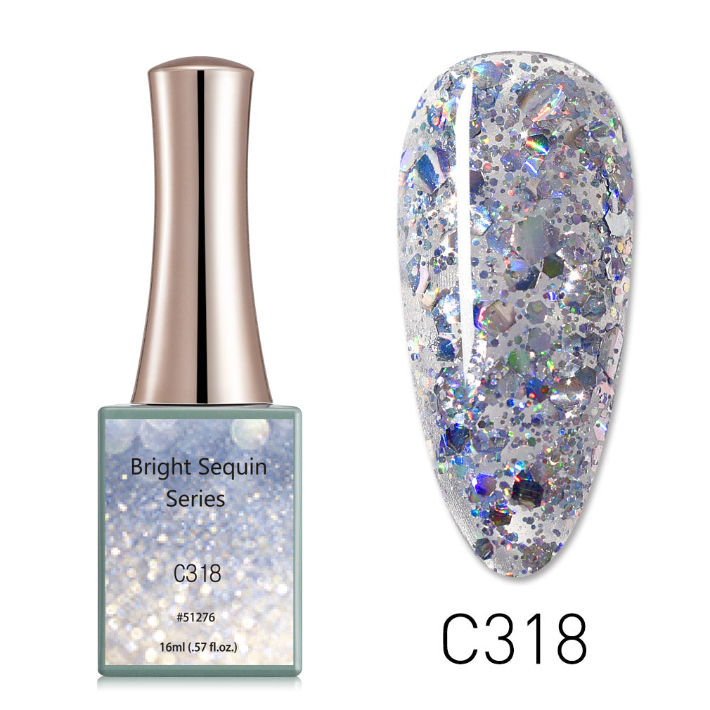 CANNI Bright Sequin Series UV/LED gél lakk 16 ml No.C318