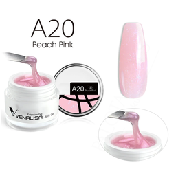 Venalisa Jelly Gel - új formula - 15 ml építőzselé - A20 Peach Pink