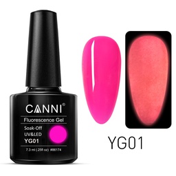 CANNI Luminous Neon Gel UV/LED gél lakk 7.3 ml No. YG01