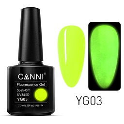 CANNI Luminous Neon Gel UV/LED gél lakk 7.3 ml No. YG03