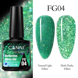 CANNI UV/LED Reflective Disco gél lakk 7.3 ml - FG04