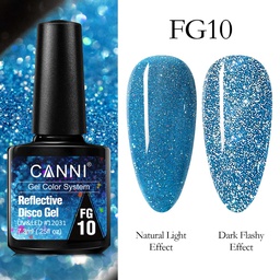 CANNI UV/LED Reflective Disco gél lakk 7.3 ml - FG10