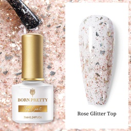 Glitter Top coat fényzselé 7 ml - GTP03 Rose