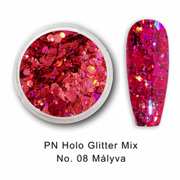 PN Holo glitter mix No.08 Mályva