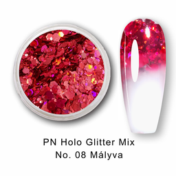 PN Holo glitter mix No.08 Mályva