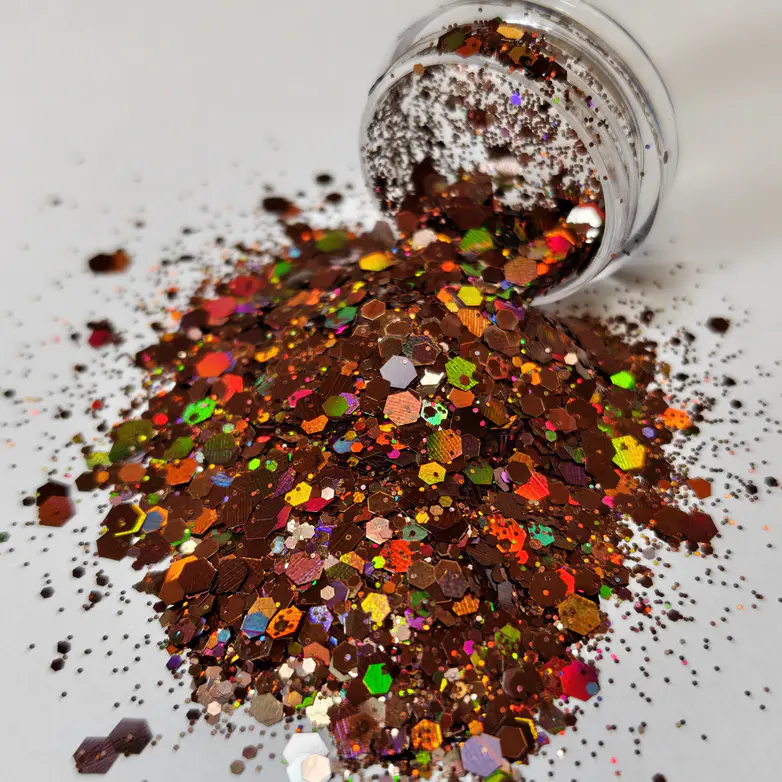 PN Holo glitter mix No.13 Brown