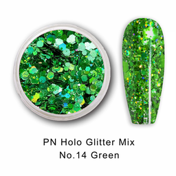 PN Holo glitter mix No.14 Green