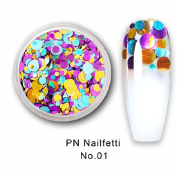 PN Nailfetti - Konfetti Flitter - No.01