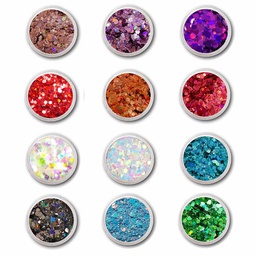 PN Holo glitter mix szett - 12 db-os