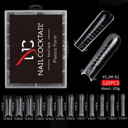 NCB Poly Gél Tip szett - 120 db - No.1 Kocka