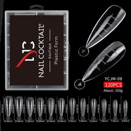 NCB Poly Gél Tip szett - 120 db - No.8 Mandula
