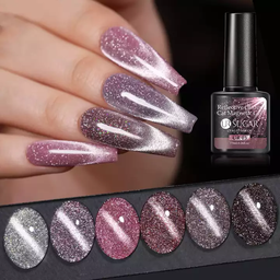 UR SUGAR 7,5 ml - Reflective Glitter Cat Magnetic Series szett - 6 szín