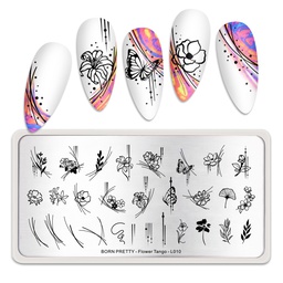 BORN PRETTY nyomdalemez - Flower Tango L010