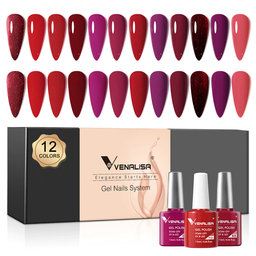 Venalisa Red Elegance UV/LED 7,5 ml szett - 12 db szín