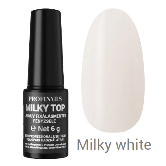 Profinails Milky Top fixálásmentes LED/UV fényzselé 6g No.M-02
