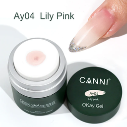 CANNI OKay Gel UV/LED építőzselé 30g - Ay04 Lily Pink